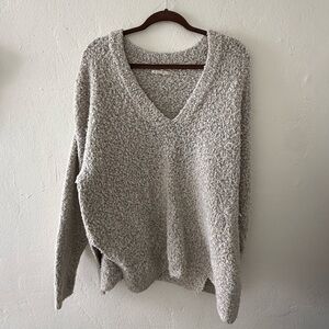 Urban Outfitters Soft Cream V-Neck Sweater